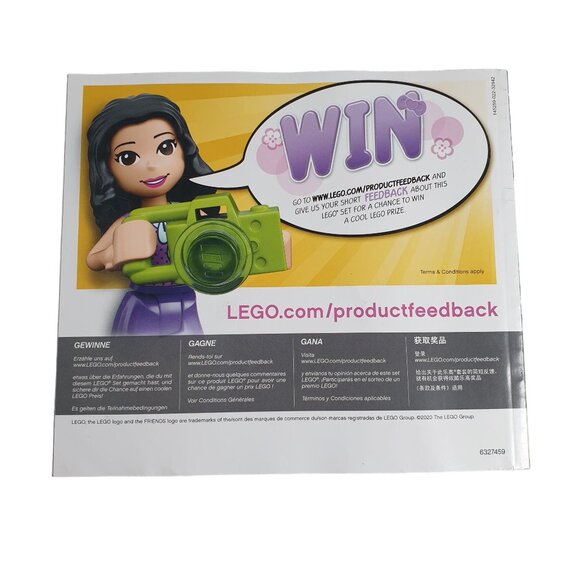 41423 Friends Tiger Hot Air Balloon Jungle Rescue Book LEGO Manual Instruction - Picture 2 of 2